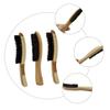BELLIFFY 3pcs Natural Boar Bristle Beard Brush with Long Wooden Handle for Men for Grooming and Cleaning Facial Hair Reduces Dandruff and Irritation view 3