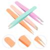 Healeved 4pcs Stainless Steel Eyebrow Tweezers Eyebrow Tweezers for Men for Travel Beauty Routine view 3