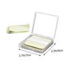 Outanaya 1set Oil Absorbing Sheets Portable Mirror Makeup Puff of Tea Oil Blotting Paper for Oily Suitable for Men Women Convenient Easy to Use view 2
