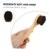 HOMOCONO 2pcs Wooden Nail Cleaning Brush Natural Bristle Finger Cleaning Tools for Manicure and Pedicure Dual-Sided Design for Dust Removal Gentle Skin for Home Salon Use view 2