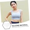 COLLBATH Supply 4 Pack Silicone Chest Pad Adhesive Wrinkle Patches Reusable Discreet view 3