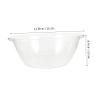 Outanaya 1set Round Facial Cleansing Basin with Mouthwash Cup and Spoon Transparent Design for Home and Salon Use for Skin Management and Facial Care view 2