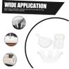 Outanaya 1set Round Facial Cleansing Basin with Mouthwash Cup and Spoon Transparent Design for Home and Salon Use for Skin Management and Facial Care view 3