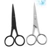 PLAFOPE 2pcs Multifunctional Beard Scissors Clipper for Grooming Nose Eyebrows Hair Practical Beard Care Accessory for Men Random view 3