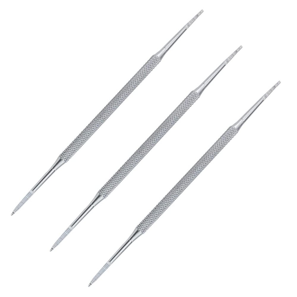 BIUDECO 3pcs Stainless Steel Nail Cleaners Kit Cuticle Remover Spoon Peeler Scraper Tool for Home Salon Pedicure