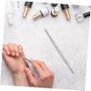 BIUDECO 3pcs Stainless Steel Nail Cleaners Kit Cuticle Remover Spoon Peeler Scraper Tool for Home Salon Pedicure view 3