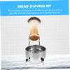 BIUDECO Men Shaving Set with Stainless Steel Bowl and Brush Stand Essential Grooming Tool for Smooth Shave and Easy Storage Father Day and Birthdays view 2