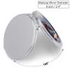 Santa Claus and Dragon Compact Mirror Christmas Lights Snowy Valley Women Pocket Mirror,Girls Small Mirror for Purse, Portable Travel Makeup Mini Mirror 1x/2x Magnifying Compact Mirror view 2
