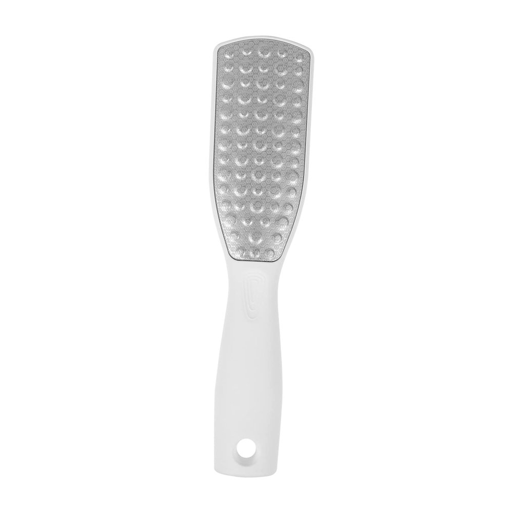 BIUDECO Stainless Steel Pedicure Rasp Tool Ergonomic Foot File for Hard Skin Removal Dual-Sided Design for Smooth Feet for and Travel Use