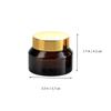 LALADEFIEE 6pcs Small Glass Cream Bottles Travel Containers for Cosmetics Refillable Jars for Lotion Ointments and Craft Supplies Portable and Lightweight view 2