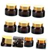 LALADEFIEE 6pcs Small Glass Cream Bottles Travel Containers for Cosmetics Refillable Jars for Lotion Ointments and Craft Supplies Portable and Lightweight view 3