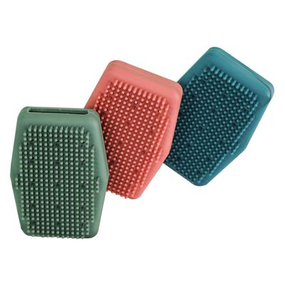 BIUDECO Body Scrub Exfoliator 3 Pack Silicone Shower Brushes for Bath Body Cleaning