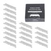 IWOWHERO 100Pcs Single Face for Men, Old Folding Barber Straight, Stainless Steel, Ideal for Beard Trimming, Home & Salon Use view 1