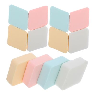 PLAFOPE 12pcs Facial Makeup Beauty Sponges for Powder Reusable Wet Dry Cosmetics Pads