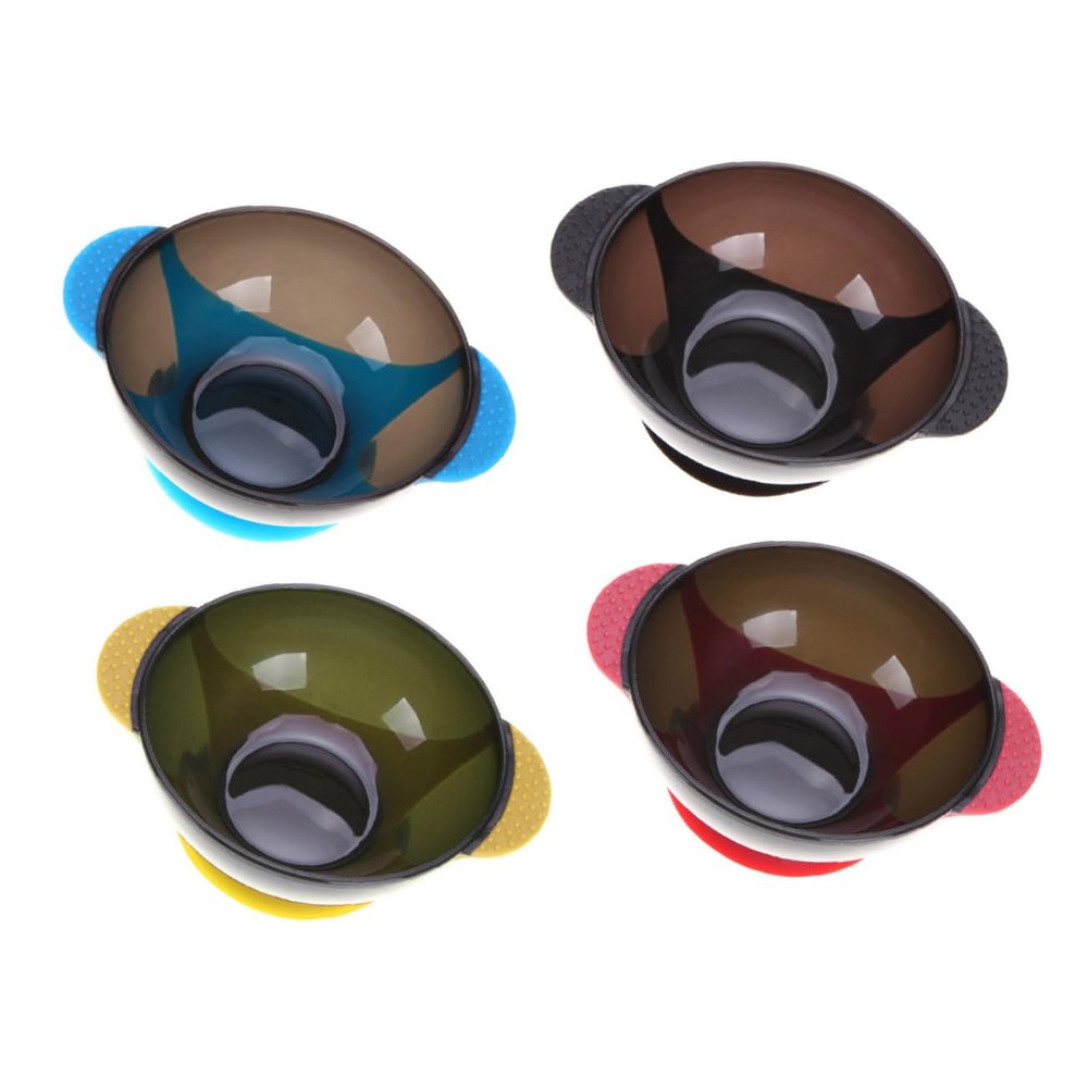 Gogogmee Stable Suction Cup Hair Dye Bowl Set Hair Coloring Mixing Bowl for Salon Use