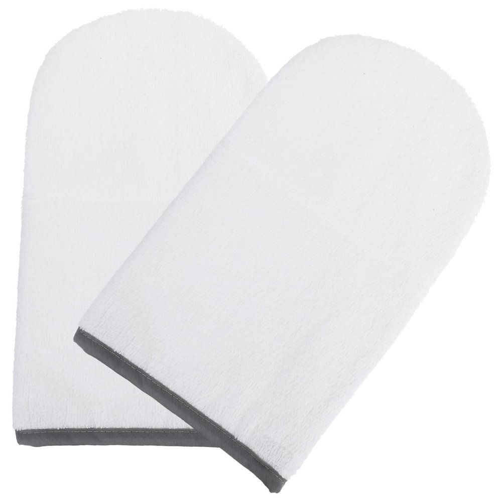 HONMEET 1 Pair Paraffin Manicure Mitts Cloth Wax Gloves for Hand Spa Insulated Mittens Heat Preservation Effect Random Color
