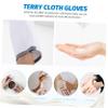 HONMEET 1 Pair Paraffin Manicure Mitts Cloth Wax Gloves for Hand Spa Insulated Mittens Heat Preservation Effect Random Color view 3