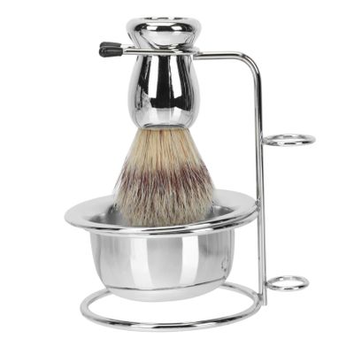 IWOWHERO Men Grooming Kit 5PCs Shave Brushes for Men Beard Brush Set Men's Shaving Kit Safe Durable