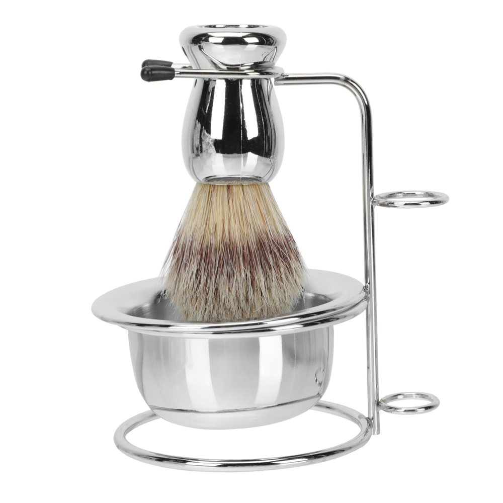 IWOWHERO Men Grooming Kit 5PCs Shave Brushes for Men Beard Brush Set Men's Shaving Kit Safe Durable