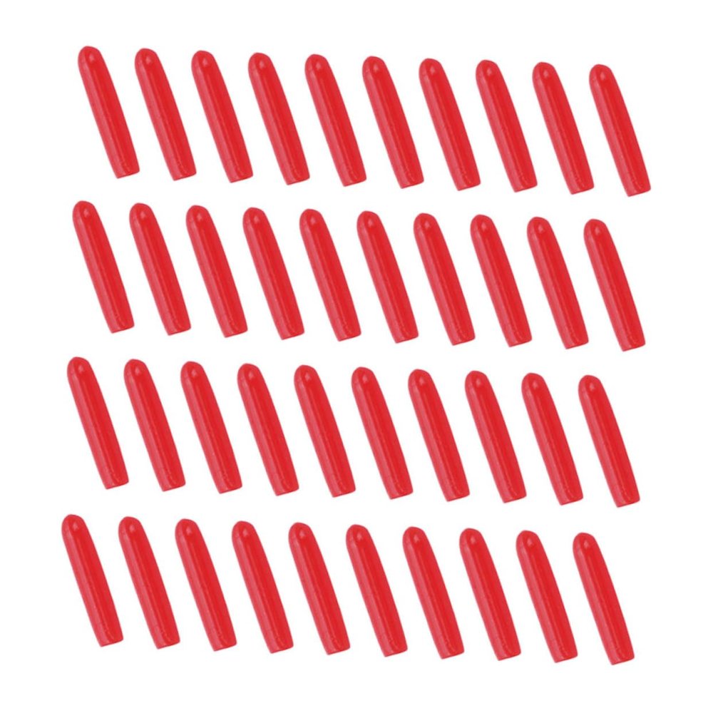 FOYTOKI 120pcs Tweezers Tip Cases Grafting Eyelashes Tips Covers Elbow Tweezers Silicone Must-have Eyelash Tool