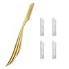 Dermaplane Razor W/ 4pcs Refill Blades, Japanese Blades Precision Face Razors, Personalized Dermaplaning Shaving Tools for Women, Small Razors for Peach Fuzz, Travel Case included view 1