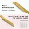 Dermaplane Razor W/ 4pcs Refill Blades, Japanese Blades Precision Face Razors, Personalized Dermaplaning Shaving Tools for Women, Small Razors for Peach Fuzz, Travel Case included view 2