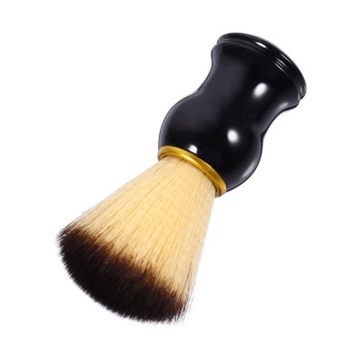 BIUDECO Wooden Handle Nylon Shaving Brush for Men Portable Beard Care Tool for Travel and Personal Grooming Shaving Supply