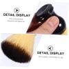 BIUDECO Wooden Handle Nylon Shaving Brush for Men Portable Beard Care Tool for Travel and Personal Grooming Shaving Supply view 2