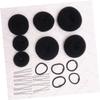 FRCOLOR 22pcs Hair Updo Bun Kit Versatile Hair Styling Accessories Elastic Ropes U-shaped Clips and Bun Makers for Elegant Hairstyles for Dance and Daily Use view 2
