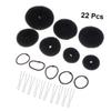 FRCOLOR 22pcs Hair Updo Bun Kit Versatile Hair Styling Accessories Elastic Ropes U-shaped Clips and Bun Makers for Elegant Hairstyles for Dance and Daily Use view 3