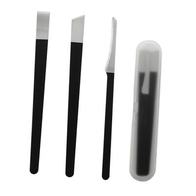 Healeved 4pcs Nail Trimming Tool Set Professional Foot Care Accessories for Household Pedicure Black Nail Trimmers Storage Bag