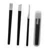 Healeved 4pcs Nail Trimming Tool Set Professional Foot Care Accessories for Household Pedicure Black Nail Trimmers Storage Bag view 1