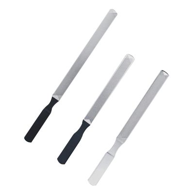 BIUDECO 3pcs Nail Manicure Tools Stainless Steel Nail Files Supplies for Techs Accessories Kit