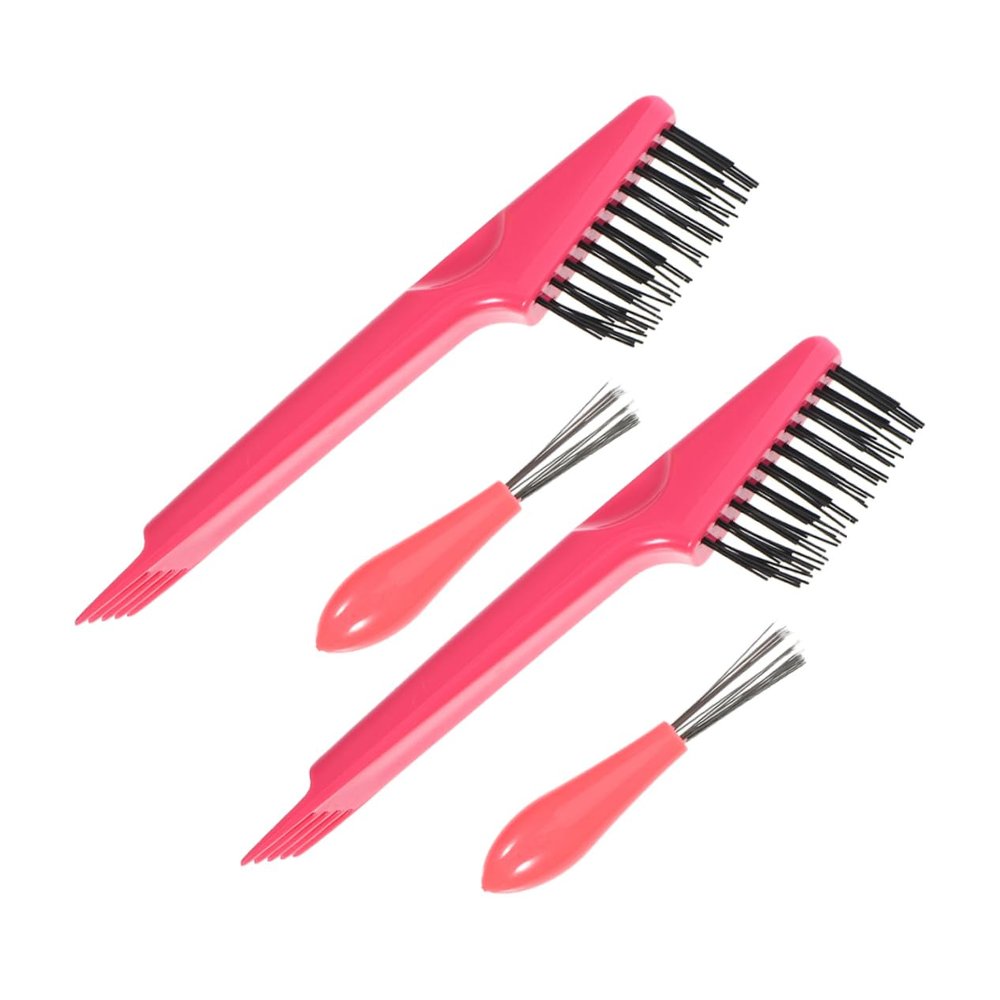 BUTIFULSIC 1set Comb Cleaner Tool Ergonomic Hair Brush Cleaner for Easy Hair Removal Cleaning Brushes for Salon and Home Use