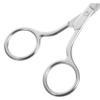 IWOWHERO 2pcs Nose Hair Scissors Eyebrow Trimmer Facial Hair Scissors Portable for Women Men Easy to Use for Daily Grooming view 4