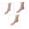 BCOATH 1pair Sebs Double-sided Heel Sleeves for Breathable Ankle Support Moisturizing Protector for Cracked Heels Open Toe Design for Men and Women Khaki view 4