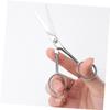 Mikinona Stainless Steel Anti-slip Beard Trimming Scissors Facial Hair Scissors for Men Ergonomic Nose Hair view 2