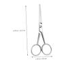 Mikinona Stainless Steel Anti-slip Beard Trimming Scissors Facial Hair Scissors for Men Ergonomic Nose Hair view 3
