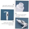 MUSISALY 3pcs White Plastic Lotion Pump Bottles for Shampoo Creams and Lotions Refillable Containers for Home and Travel Use view 2