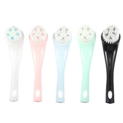 BIUDECO 5pcs Soft Bristle Facial Cleansing Brush Skin-Friendly Manual Cleansing Tools for Deep Clean and Makeup Removal Convenient for Home and Travel Random Color