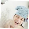 BIUDECO Adorable Hair Dry Washing Face Cap for Girls Bow Dry Hair Ultra-Absorbent Microfiber Towel view 4