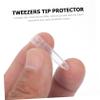 AUTSUPPL 200pcs Tweezers Tip Protective Covers Non-skid Elbow Clip Replacement Caps for Eyelash Extensions Nail Art and Precision Electronics Use view 3