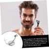 BIUDECO 1pc Razor Holder Stand for Men Safety Straight Razor Organizer Efficient Air Drying Simple Operation Beard Care Tool Silver view 4