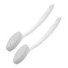 Mikinona 2pcs Handle Pumice Foot File Remover Tool Ergonomic Exfoliating Brush for Foot Care Dead Skin Remover for Smooth Heels view 1