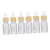 Outanaya 6pcs Frosted Glass Dropper Bottles Travel Containers for Liquids Leakproof and Refillable for Personal Care and view 1