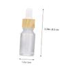 Outanaya 6pcs Frosted Glass Dropper Bottles Travel Containers for Liquids Leakproof and Refillable for Personal Care and view 2
