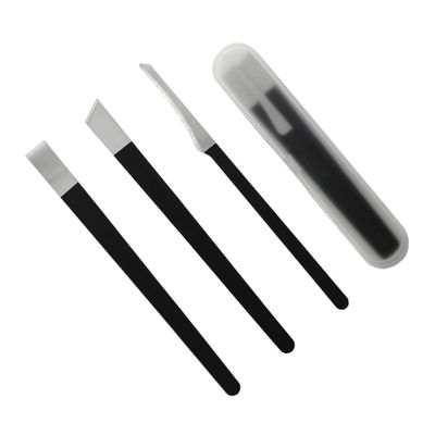 HONMEET 4pcs Household Nail Trimming Tool Set Durable Pedicure Accessories for Care Includes Nail Clippers and Polishing Tools Black