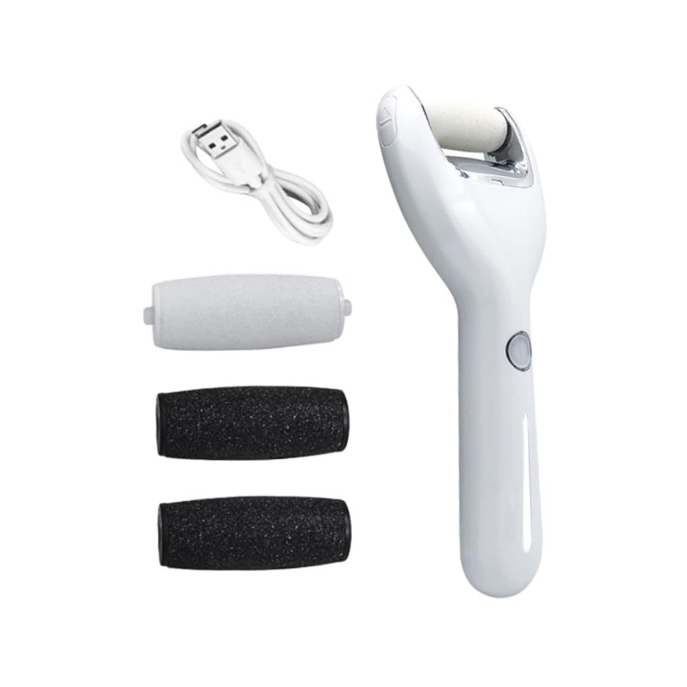 AUTSUPPL 1set Electric Foot File Remover Ergonomic Design Removable Grinding for Dead Skin and Corn Treatment for Home and Salon Use