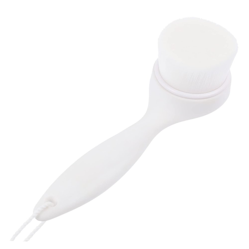 BIUDECO Manual Face Washing Brush Soft Bristle Cleansing Tool for Deep Exfoliation and Gentle Massage for Sensitive Skin and White