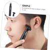 PLAFOPE 1set Electric Nose Hair Trimmer Sideburns Remover USB Rechargeable Detachable Washable Head Black Metal Design for Precise Grooming view 2